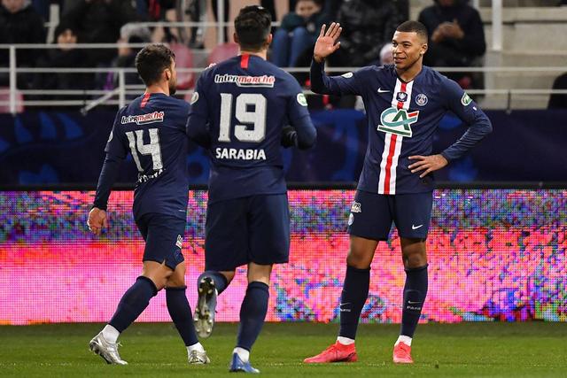  姆巴佩梅开二度，巴黎圣日耳曼轻取联赛三分